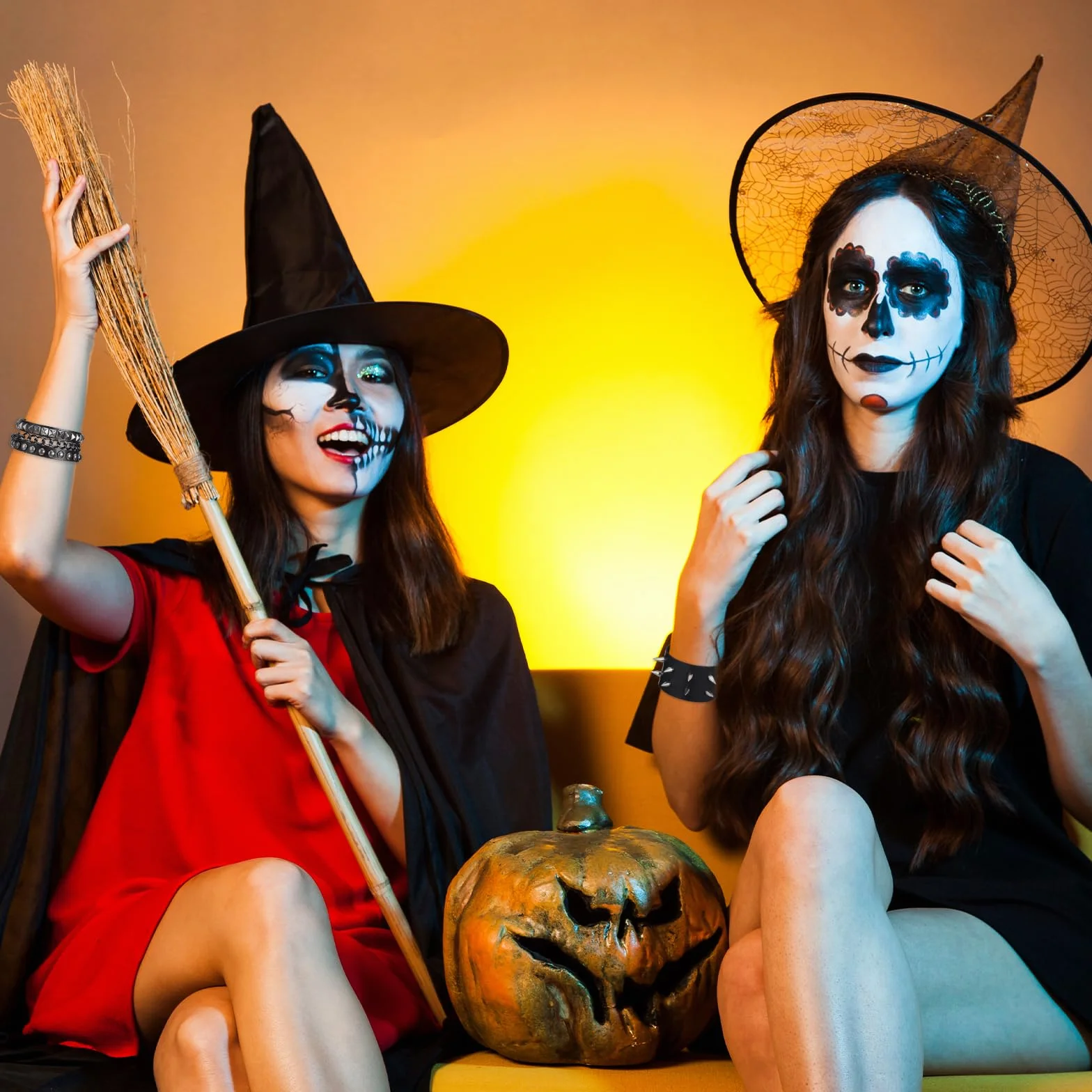 Skórzane bransoletki z kolcami punkowe gotyckie dla mężczyzn i kobiet na koncert rockowy Halloween