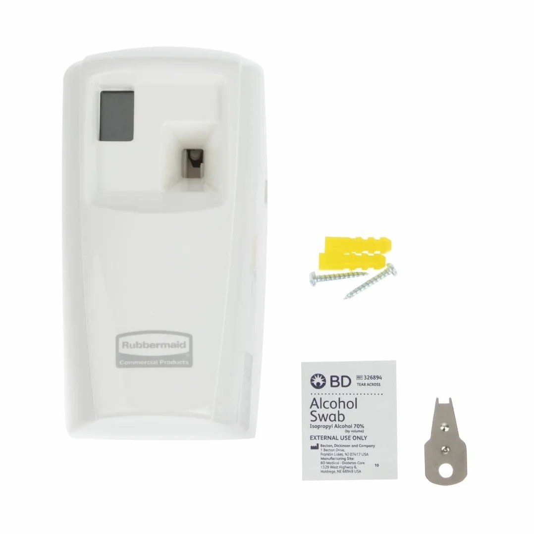 Rubbermaid Commercial Products 1817131 dozownik mikroroburst 3000 LCD, plastik, biały, 10 x 55 x 32 cm