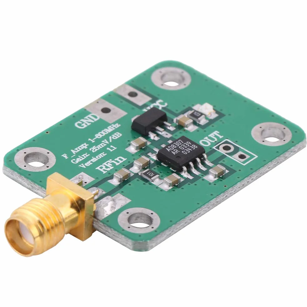 Moduł detektora logarytmicznego RF Akozon 1-600MHz Tester mocy sygnału wysokiej częstotliwości -74dBm do 18dBm Wykrywanie częstotliwości radiowej