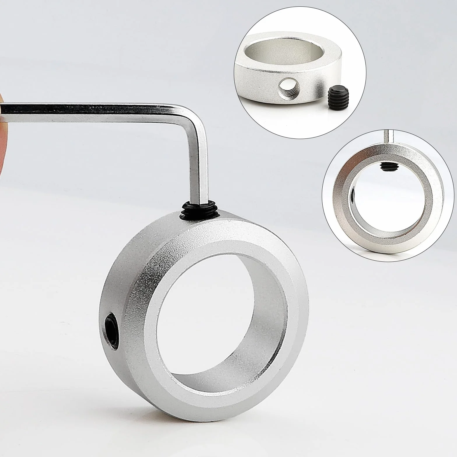 Mbsomnus 5 sztuk pierścieni nastawczych 16 mm pierścień zaciskowy ID 16 mm AD 26 mm szerokość 10 mm pierścienie nastawcze wał do kół Axle przekładni maszyn CNC