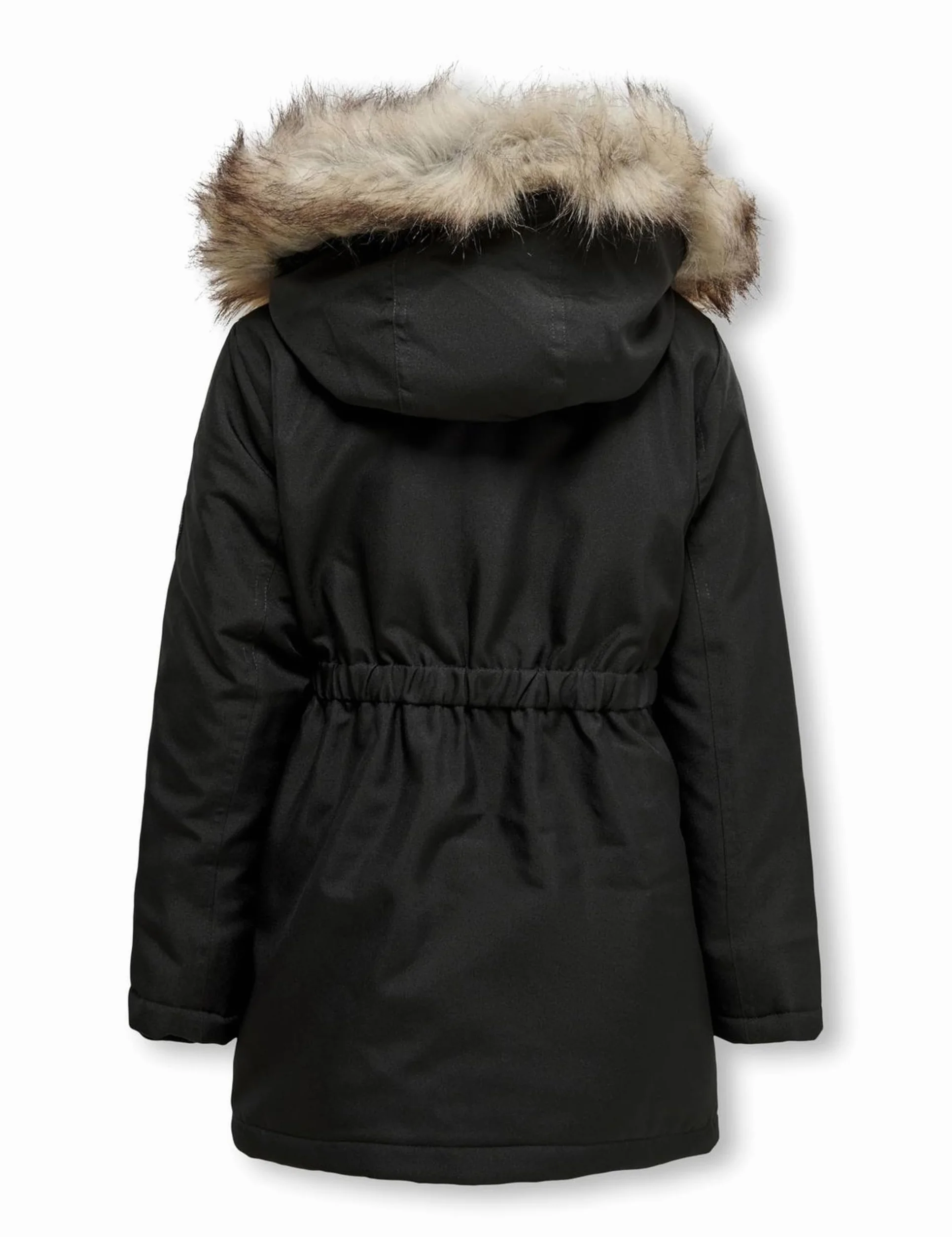 ONLY Dziewczęca parka, długa, czarny, 152 cm