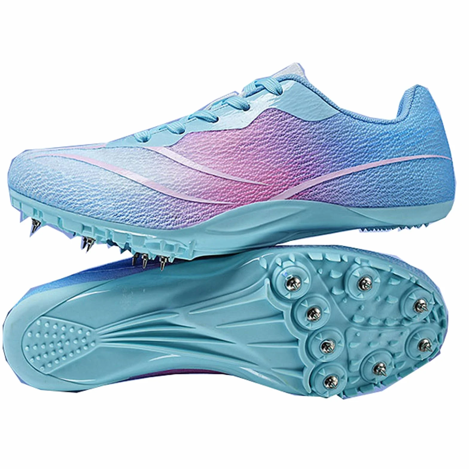 Sportowe buty do biegania Kolce Buty Męskie Damskie oddychające 8 Nails Lekkoatletyka Trampki antypoślizgowe Buty treningowe Sprint Wyścigi na torze Kolce Jump Sneaker Profesjonalne konkursowe,35-45EU