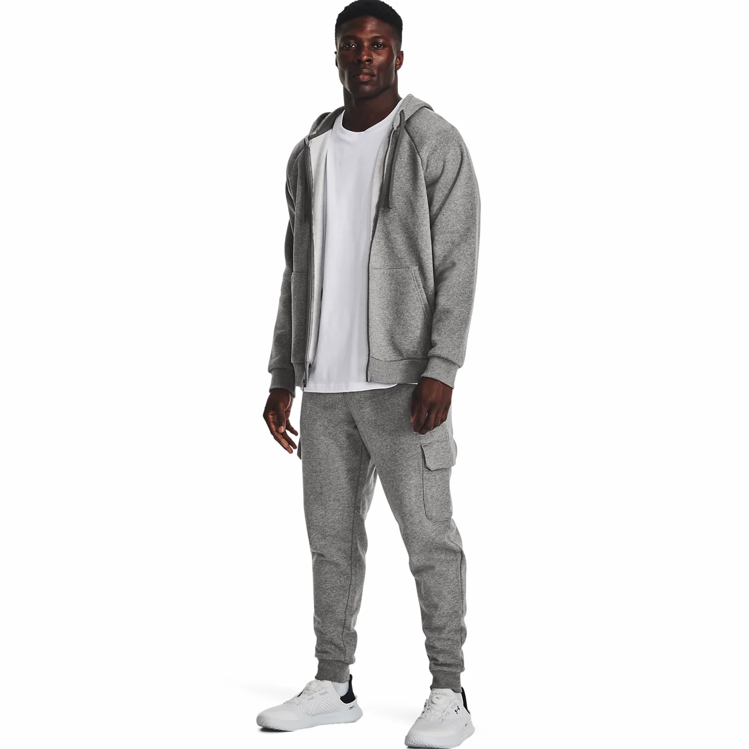 Under Armour Ua Rival Fleece Cargo Jogger - Spodnie lekkoatletyczne Mężczyźni
