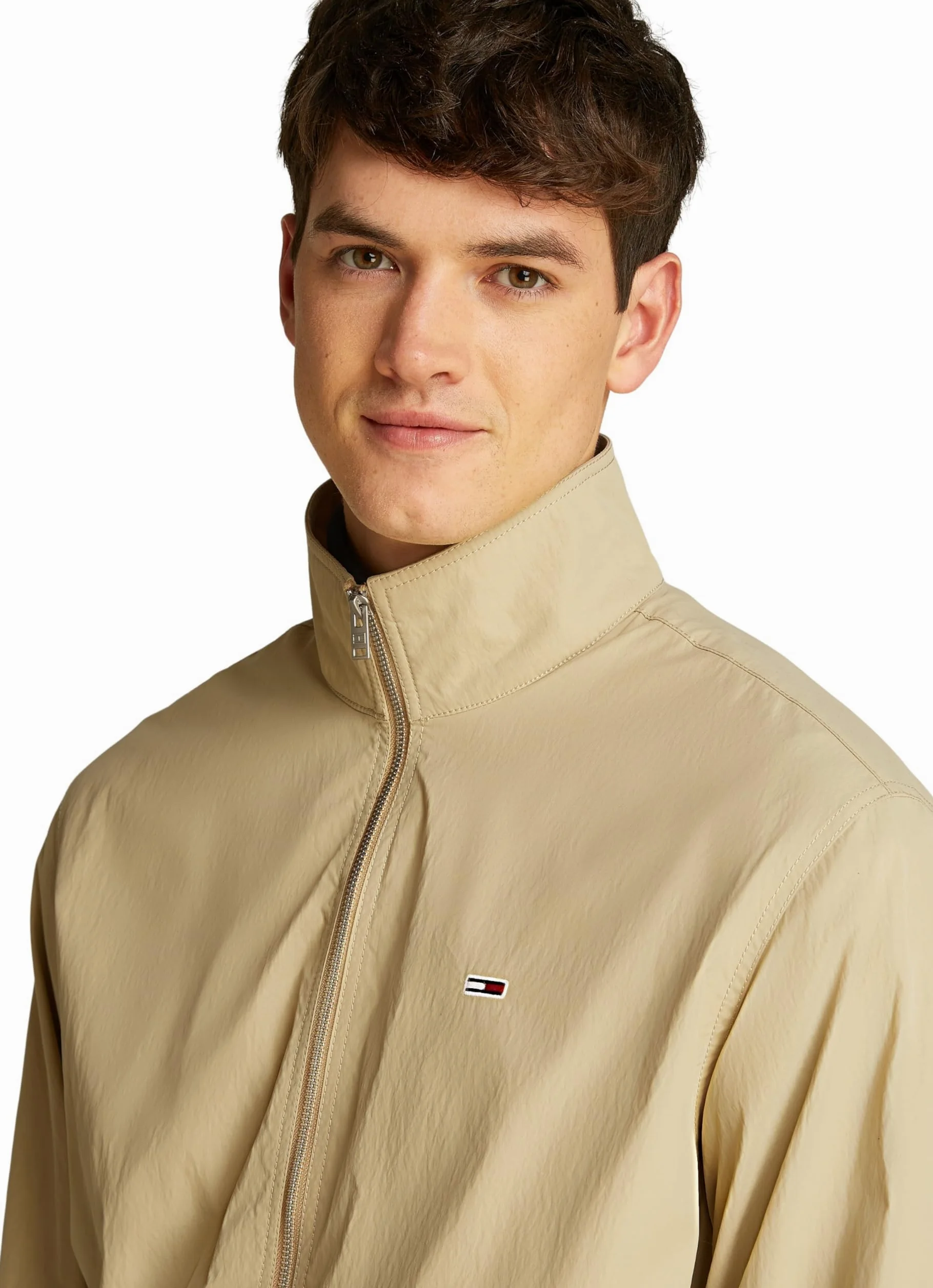Tommy Jeans Męska kurtka wiatrówka TJM ESSENTIAL EXT DM0DM20655, beżowa (Relic Tan), XXL, Beżowy (Relic Tan), XXL