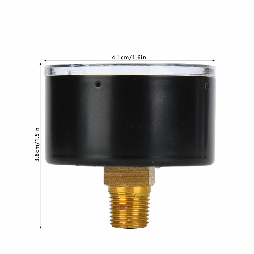 Manometr Wody Manometr Powietrza 10 Bar Manometr 1/8 "BSPT Gwint do Wody do Powietrza do Oleju(0-60psi,0-4bar)