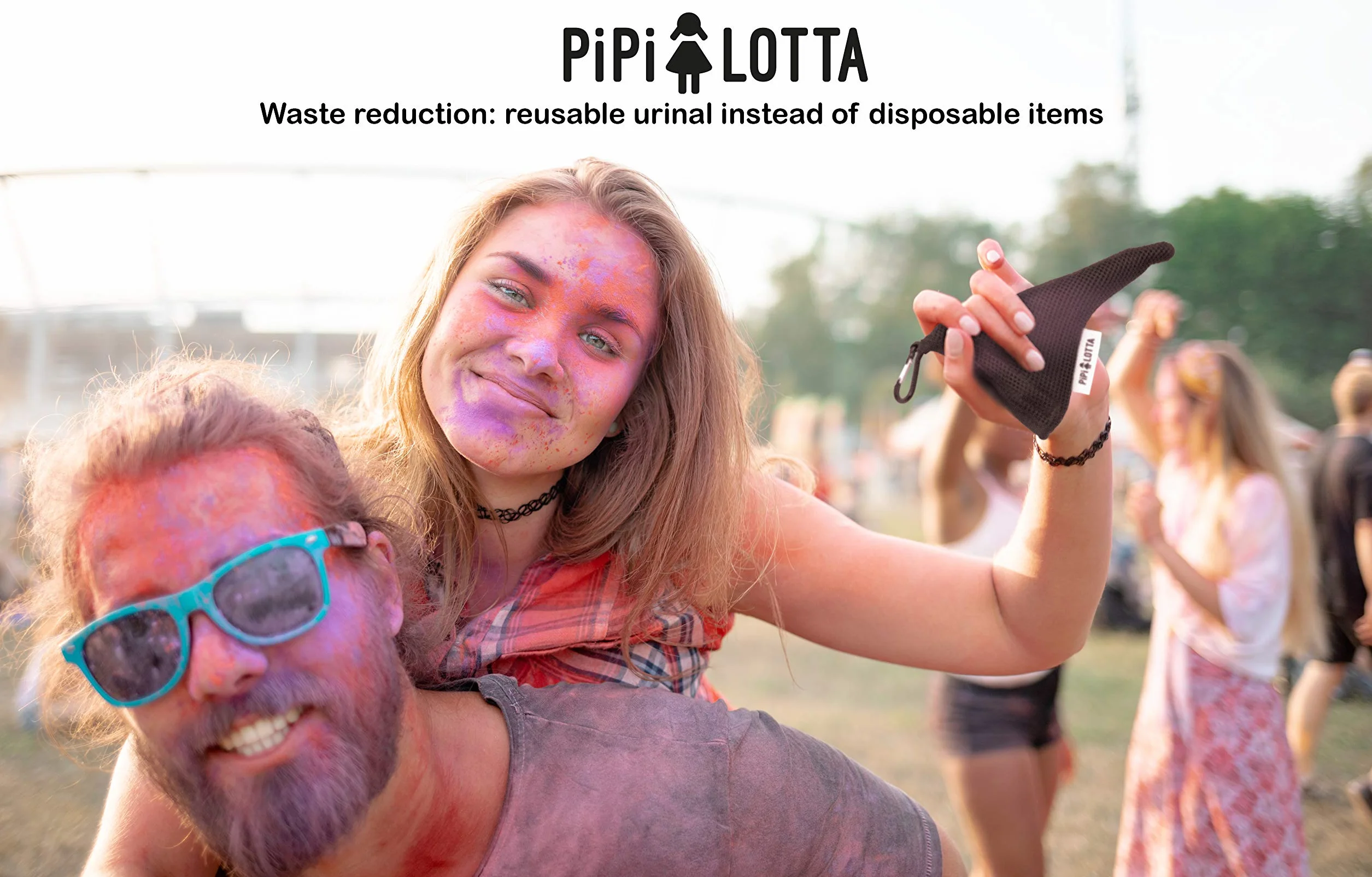 PiPiLOTTA® Olejek dla kobiet w podróży, pomoc w rozlewaniu na stojąco, na festiwal, kemping, w podróży z pokrowcem ochronnym, do wielokrotnego użytku, pisuar dla kobiet (oliwkowy)
