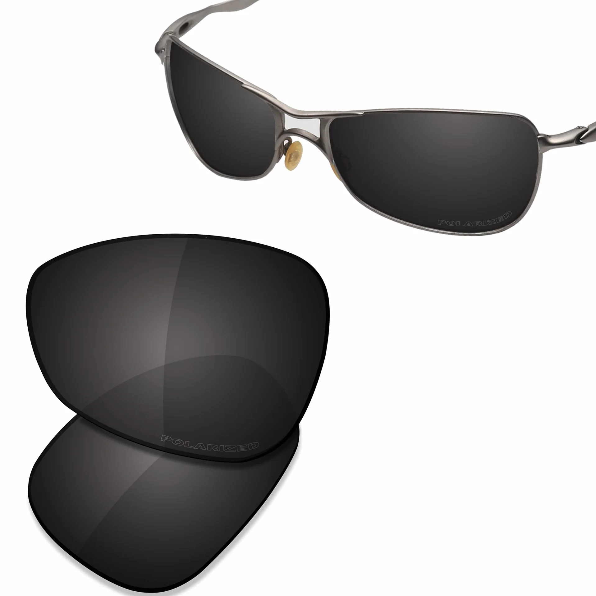 SAUCER Najwyższej jakości wymienne soczewki i zestawy gumowe do okularów przeciwsłonecznych Oakley Crosshair 1.0 (2005)