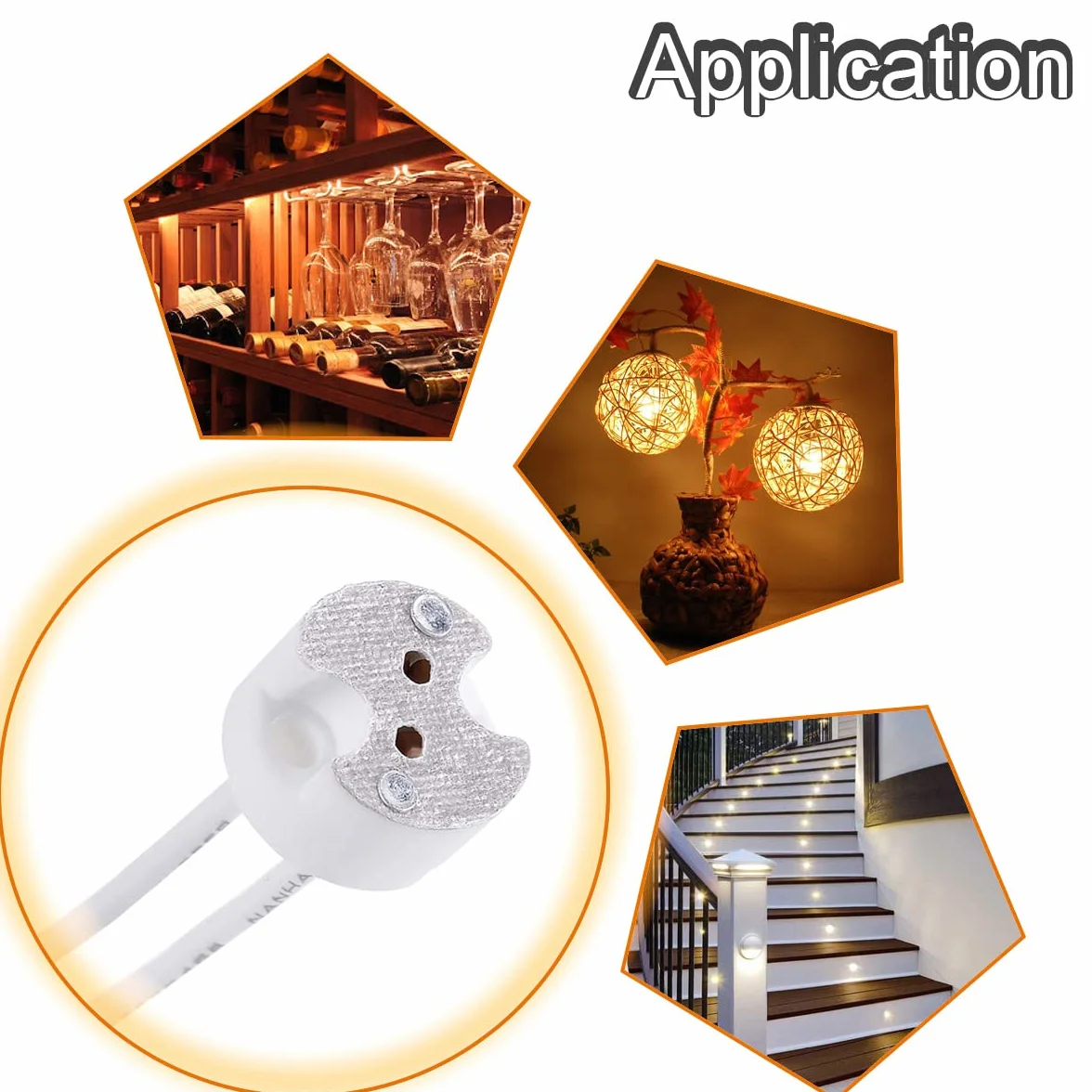 MR16 GU5.3 gniazdo lampy LED Holder, 10 sztuk żarówka halogenowa żarówka ceramiczna złącze przewodowe adapter MR11 G4, Incandescent CFL Holder Base Plug Converter