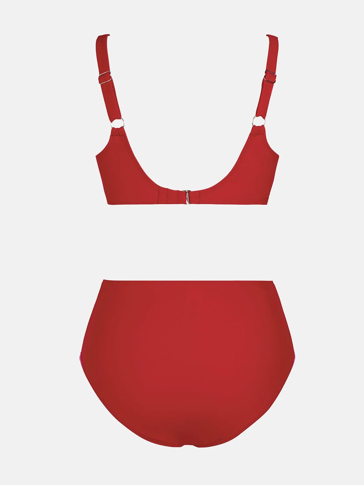 CUPSHE Damskie zestawy bikini z wysokim stanem strój kąpielowy z fiszbinami regulowane ramiączka