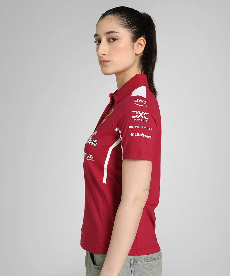 PUMA Scuderia Ferrari F1 2025 damska koszulka polo drużynowa - czerwona