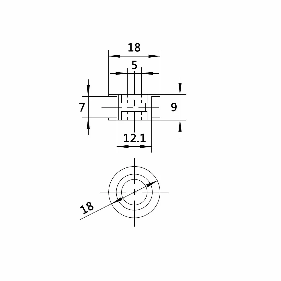 WINSINN GT2 koło pasowe sterujące 20 zębów 5 mm otwór 6 mm szerokość koła pasowego rozrządu aluminium do drukarki 3D (opakowanie 5 szt.)