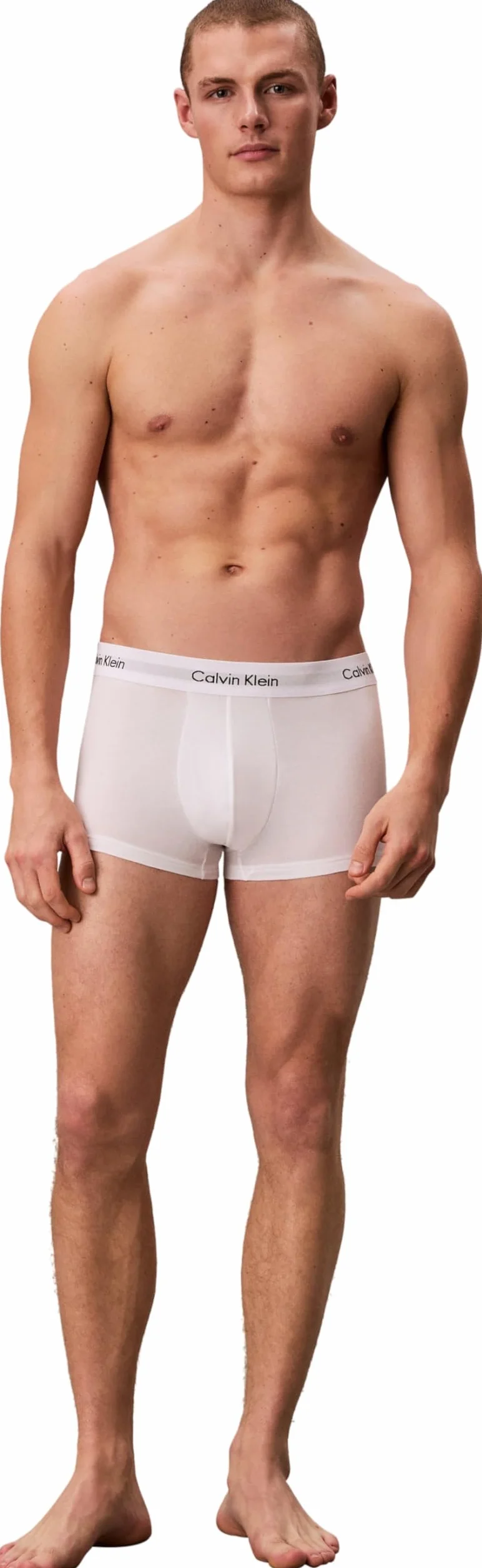 Calvin Klein Low Rise Trunk 3pk Bokserki Mężczyźni , biały , XS