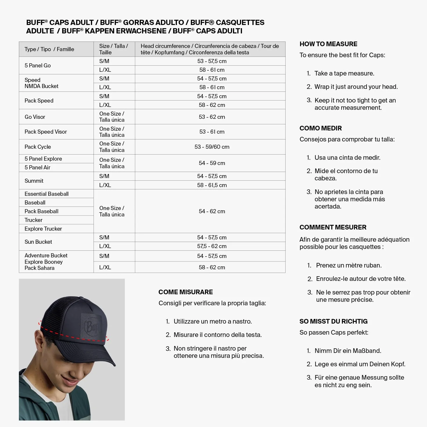BUFF Kapelusz Tekstylny Harq BooneyKobiety/Mężczyźni - przeciwsloneczny rybaka outdoorowy Lato wiosna-lato