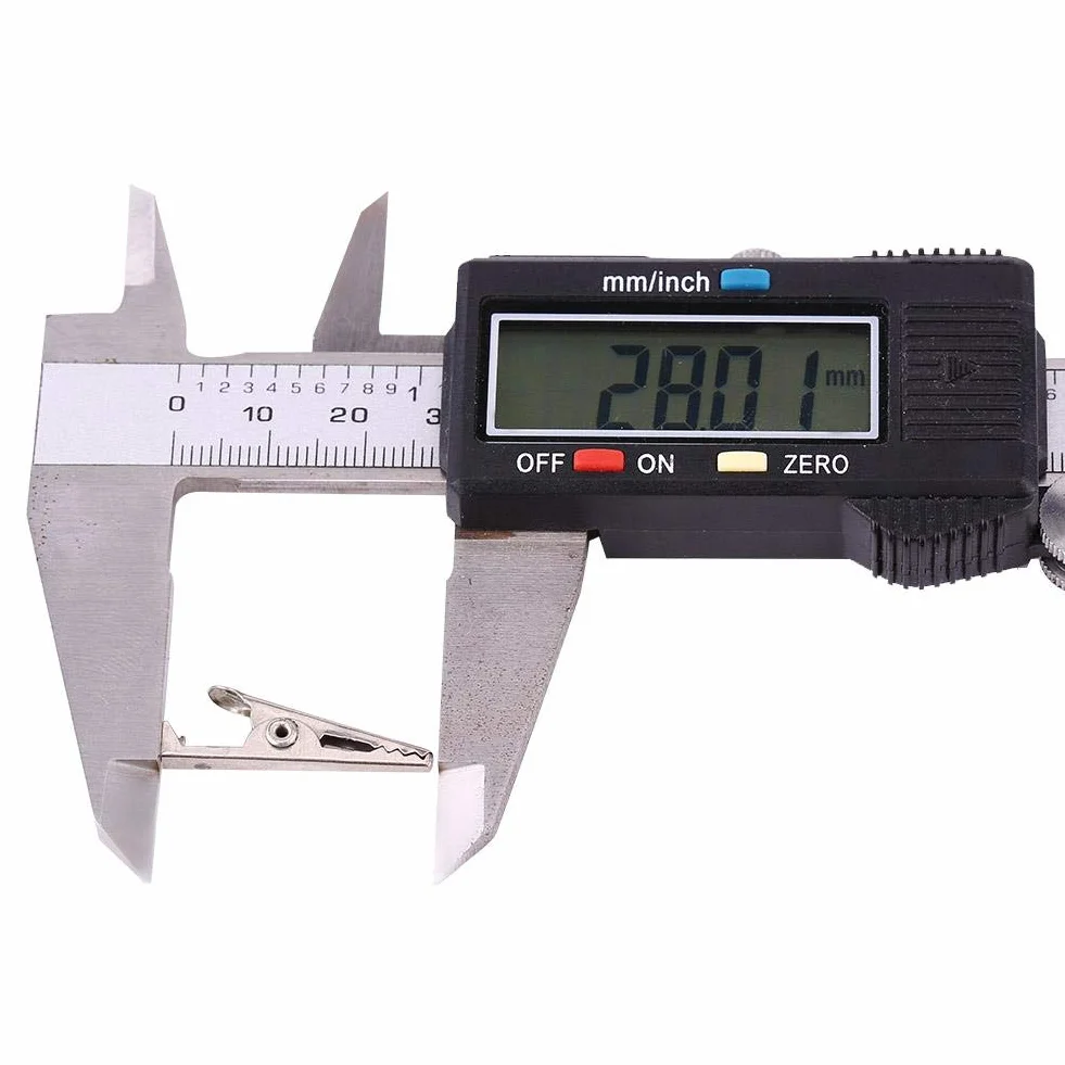 Zaciski krokodylkowe Akozon 20 sztuk 28MM metalowy zacisk krokodylkowy elektryczny zacisk krokodylkowy do testowania miernika sondy czarny i czerwony