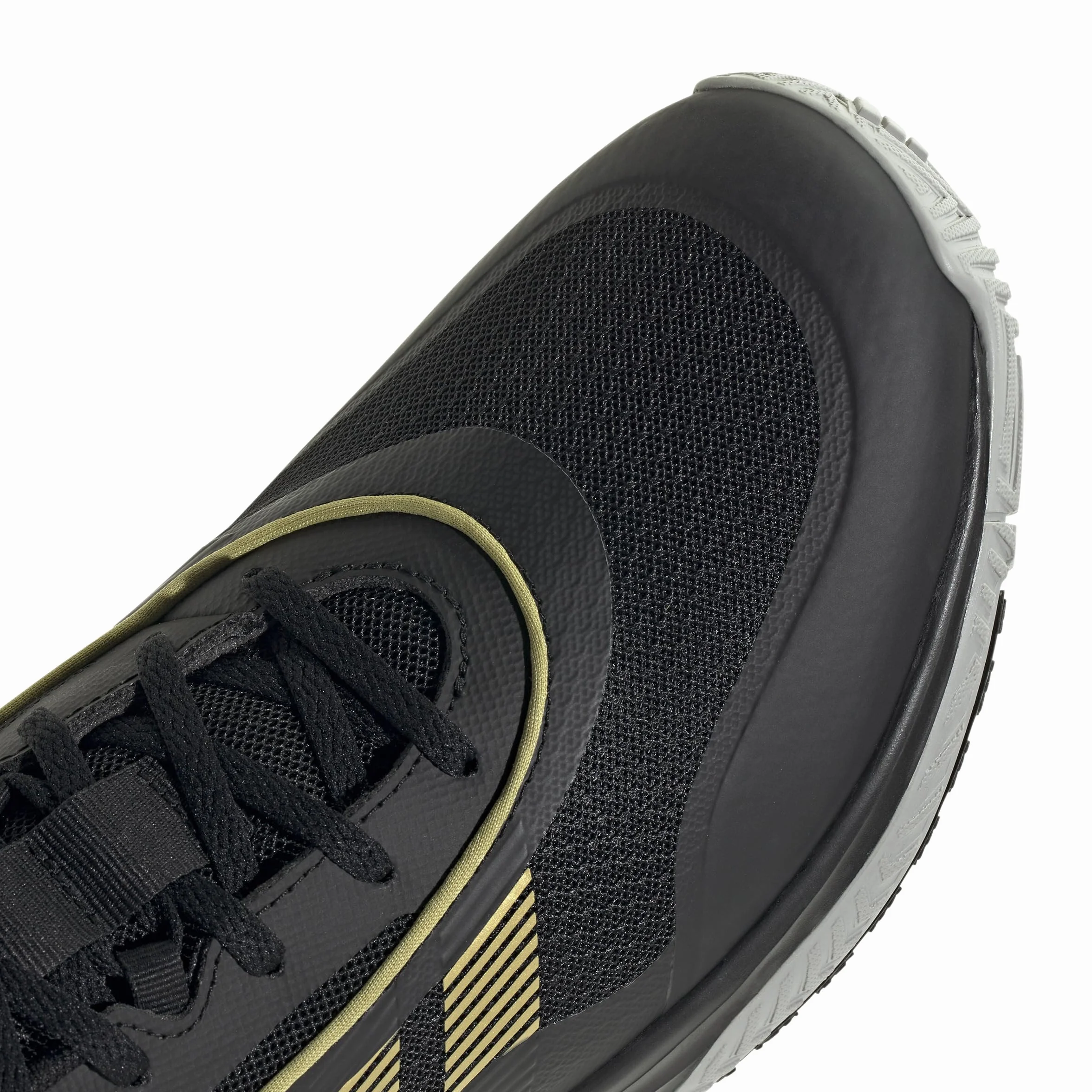 adidas Mezczyzni Own The Game 3 Shoes, Core Black/Gold Metallic/Mgh Solid Grey, 43 1/3 EU