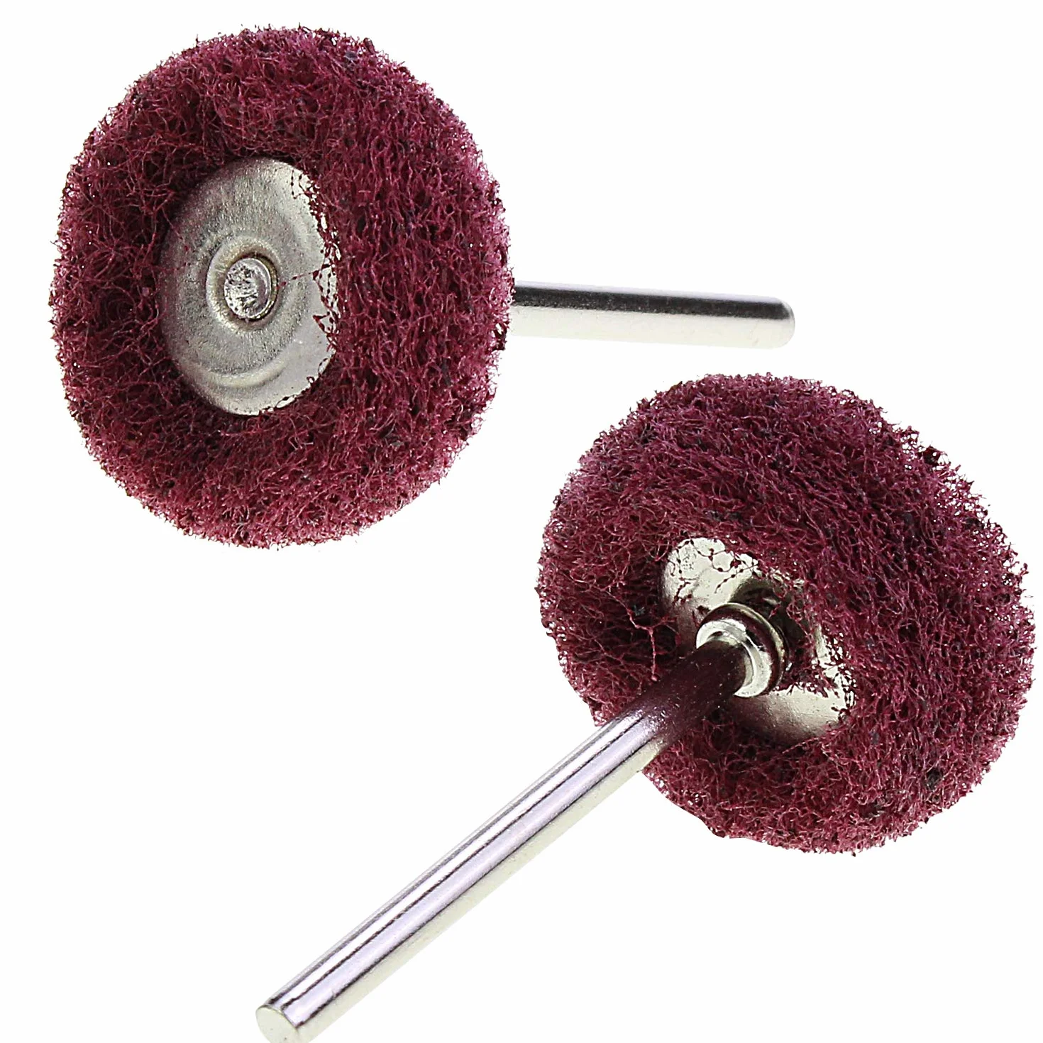 HSeaMall 40 szt. tarcze polerskie polerskie polerskie polerskie brązowe 2,5 cm 80ziarnistość 150 ziarnistość 240 ziarnistość 300 Grit do akcesoriów narzędzia obrotowe (40 szt. ścierka tarcza polerska)