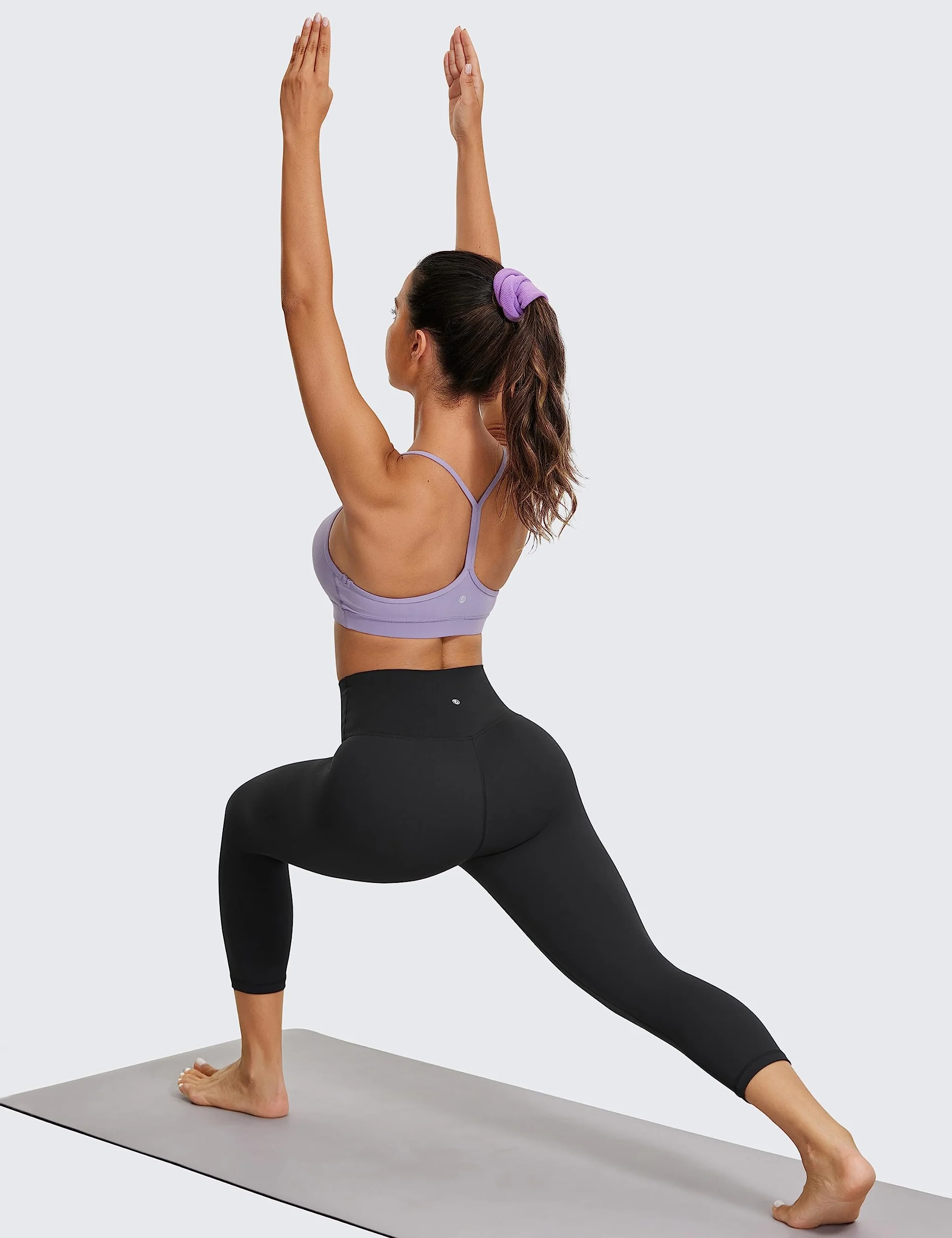 CRZ YOGA Butterluxe Wysokie taliowane legginsy treningowe Capris dla kobiet 21'' - Lounge Buttery Soft Yoga Pants