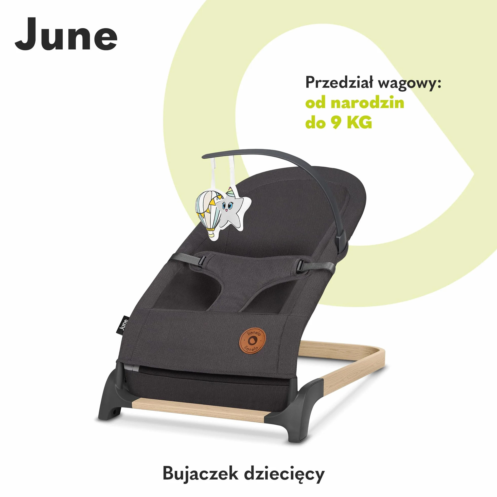 Lionelo LO-JUNE GREY STONE June Air - Bujaczek, Szary, Średni