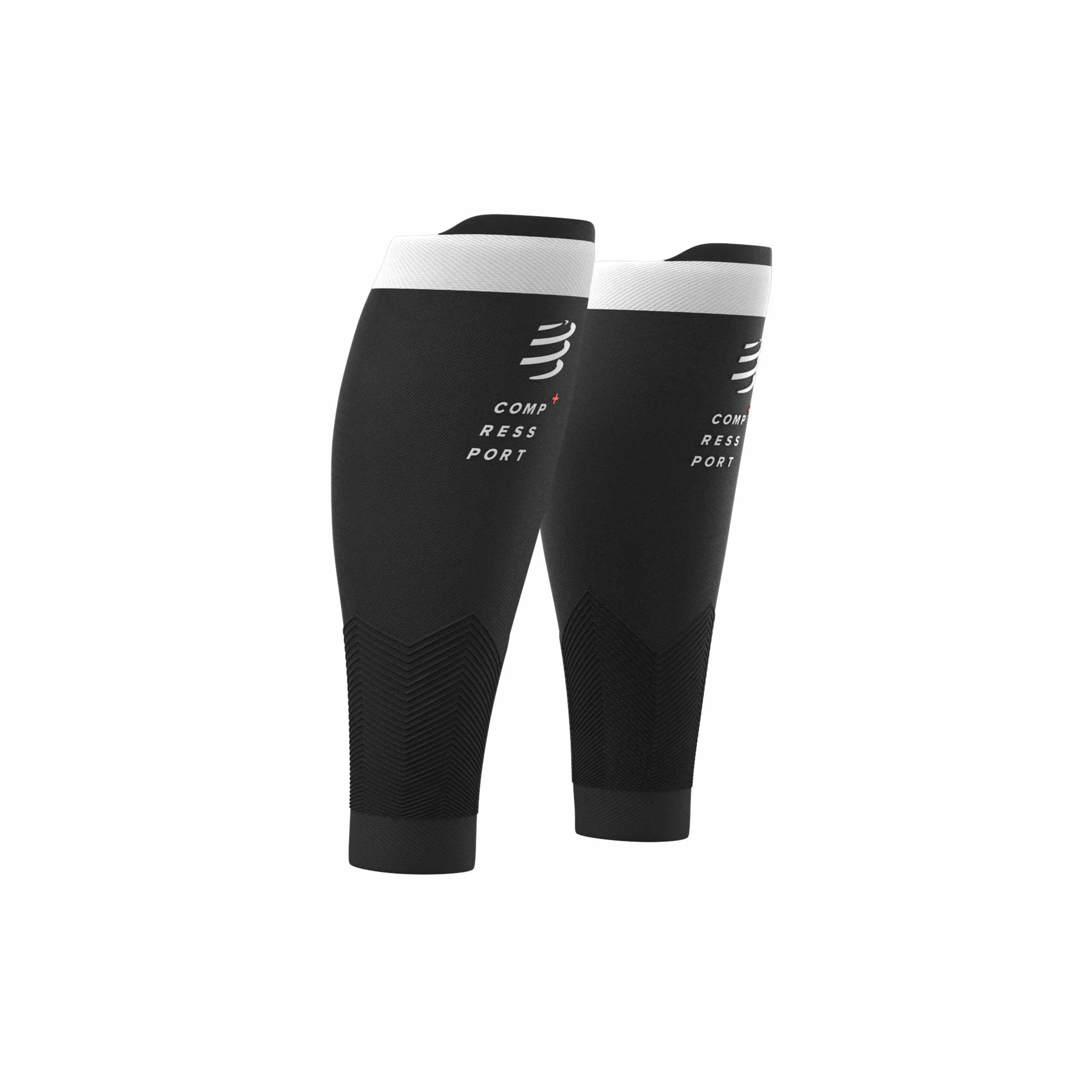 COMPRESSPORT - bandaż kompresyjny na łydki – R2V2 – ochrona mięśni, wydajność i rekreacja do uprawiania sportu – ultralekki i antystatyczny – bieganie, jazda na rowerze, do jazdy na rowerze i triatlonu