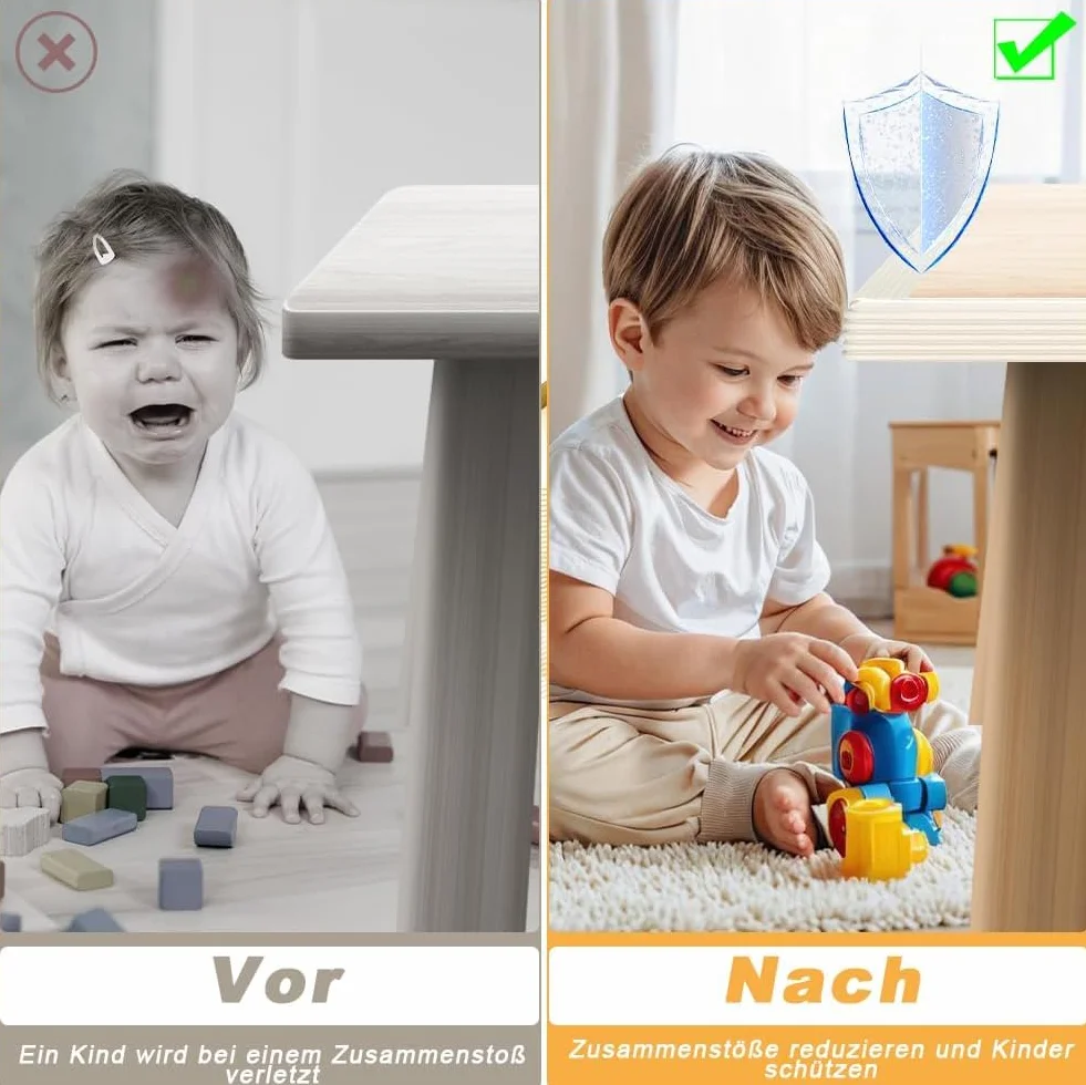 Pianka ochronna na krawędzie dla niemowląt, dzieci, nie zawiera BPA, miękka, ochrona krawędzi stołu, ochrona krawędzi stołu, ochrona narożników dla dzieci, łóżka, parapetu i biurka, mebli