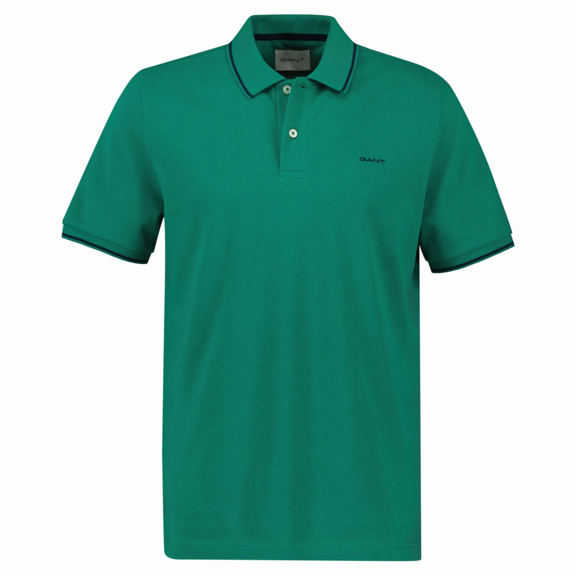 GANT TIPPING SS PIQUE POLO, Butternut Green, L