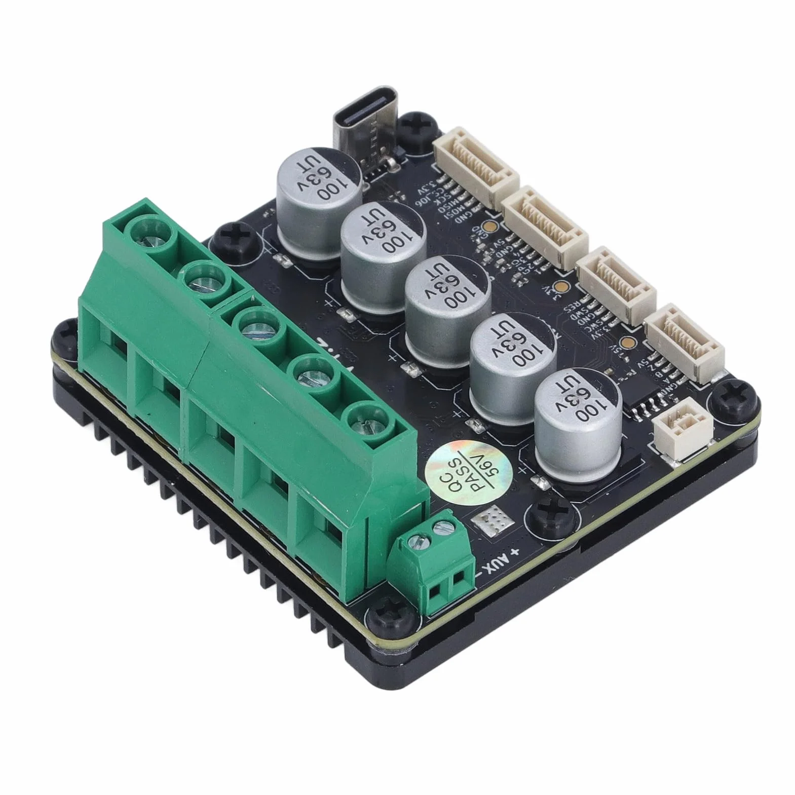 Fdit ODESC V4.2 Servomotor Controller Bez Kontrolera Prądu o Wysokim Prądu dla ODriveTool COC BLDC 8-56V 120A, Wszechstronne Tryby Sterowania do Sterowania Stawem Robotów i Przemysłowego BLDC