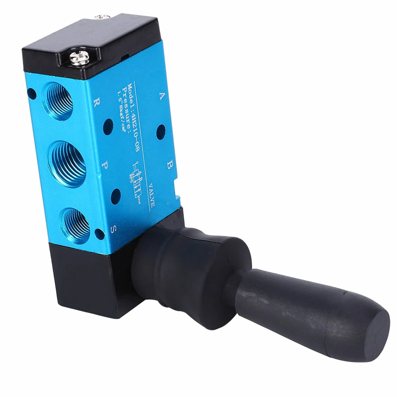 5-drożny 2-pozycyjny zawór pneumatyczny z manualną dźwignią powietrzną 1/4 PT pneumatyczny zawór magnetyczny manualne sterowanie push-pull stop aluminium 4H210-08