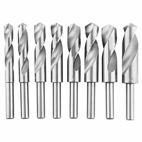 Zestaw Wierteł do Metalu z Hartowanej Stali Ulepszanej Cieplnie 6szt Uniwersalny Zestaw Wierteł HSS do Metalu 14/16/18/19/21/22/24/25 Mm dla Stolarzy Budowniczych Elektryków Amatorów Stylistów Itp.