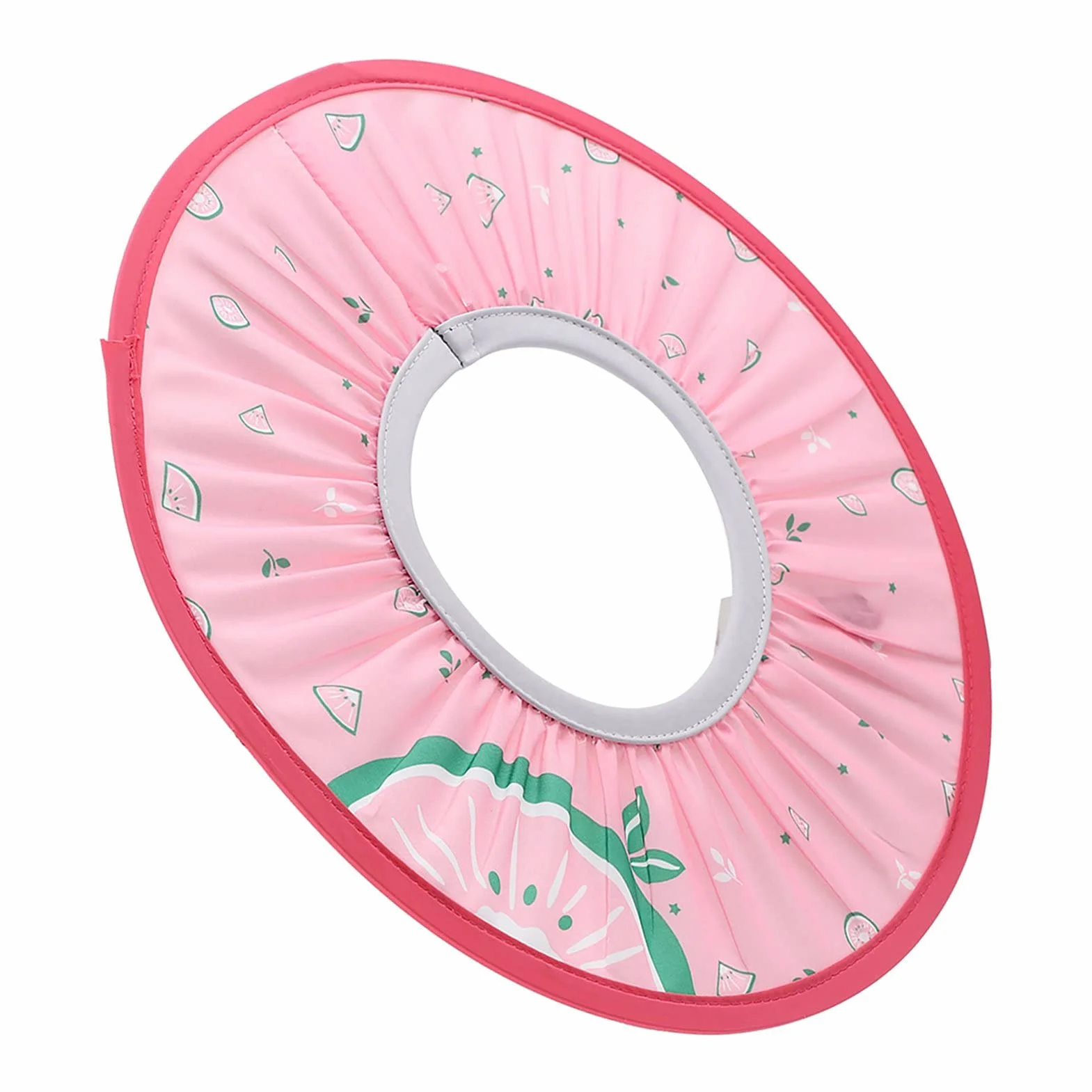 Czapka z Daszkiem dla Niemowląt, Czepek do Kąpieli z Daszkiem do Prania (PINK)