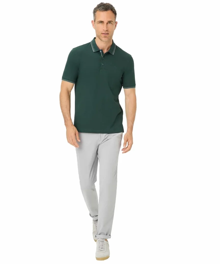 BRAX Koszulka polo Mężczyźni Style Pete Hi-flex Pique Pima Cotton
