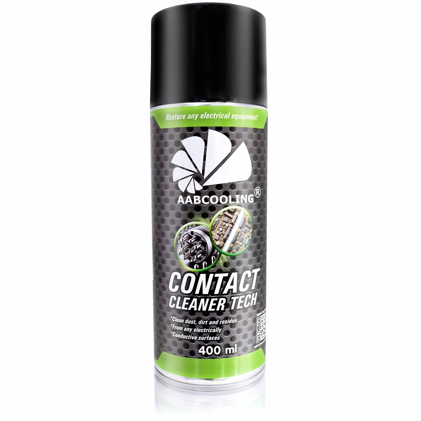 AABCOOLING Contact Cleaner TECH 400ml–Spray czyszczący do narzędzi, elektroniki Przełączników złącz, przycisków – usuwa smar, olej, brud i utlenienia – idealny do zestawów czyszczących i konserwacji