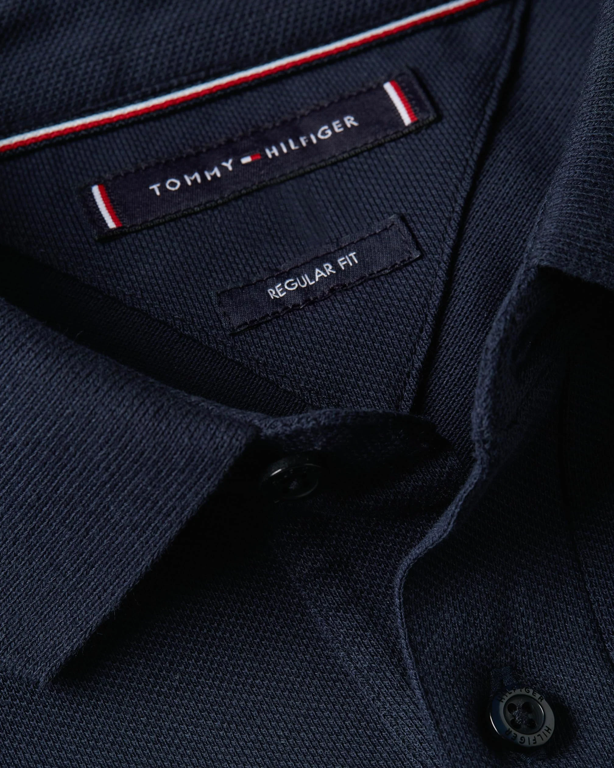 Tommy Hilfiger Męska wkładka na klatkę piersiową Hilfiger REG Polo MW0MW38130, S/S Polo, niebieska, XL, Niebieski (pustynne niebo), XL