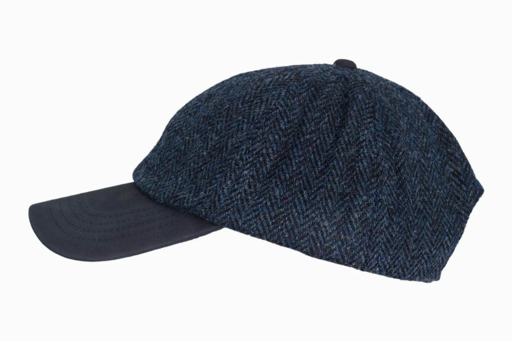 WALKER AND HAWKES Czapka baseballowa Harris Tweed Brungton z zamszową skórą