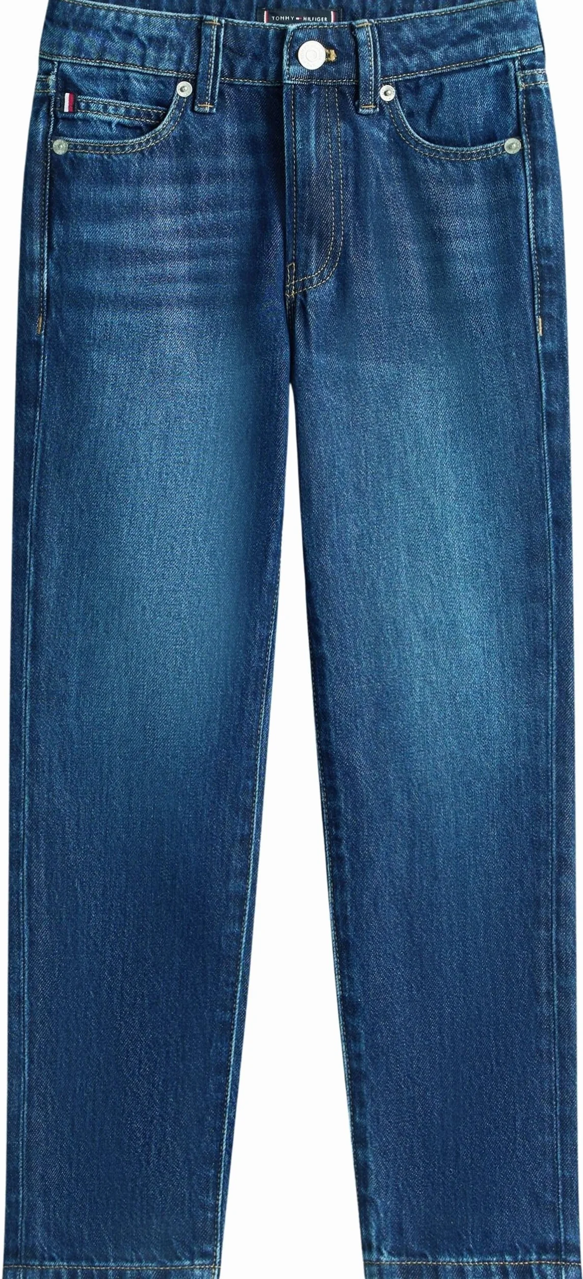 Tommy Hilfiger Straight Dark Blue Jeans dla Chłopców