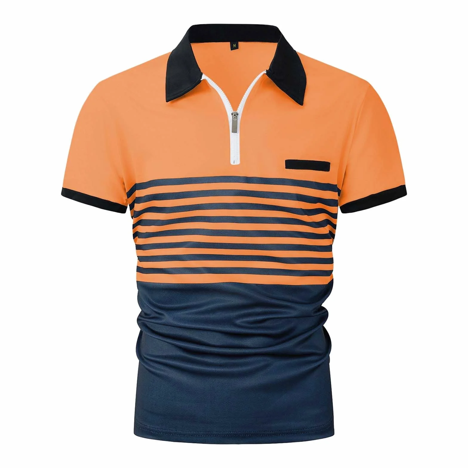 Męskie koszulki polo do pracy - bawełniana koszulka polo do golfa z krótkim rękawem, letnia koszulka sportowa z grafiką