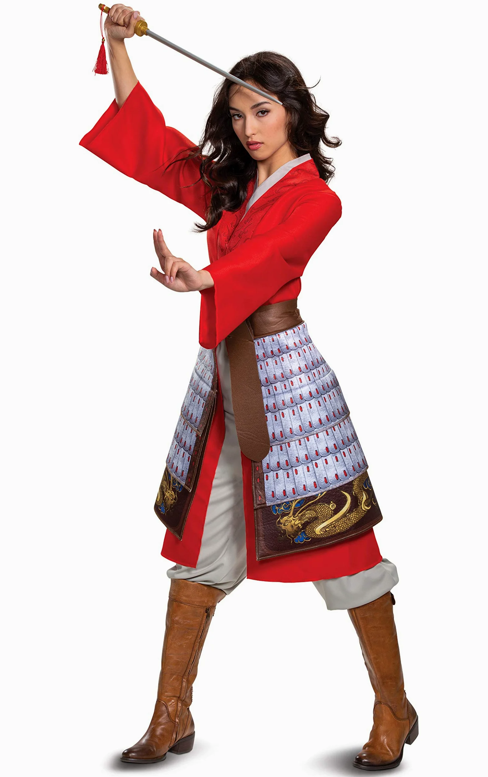 Disguise Kostiumy dla dorosłych Kobiety Mulan Hero Dress Deluxe (1 w zestawie)