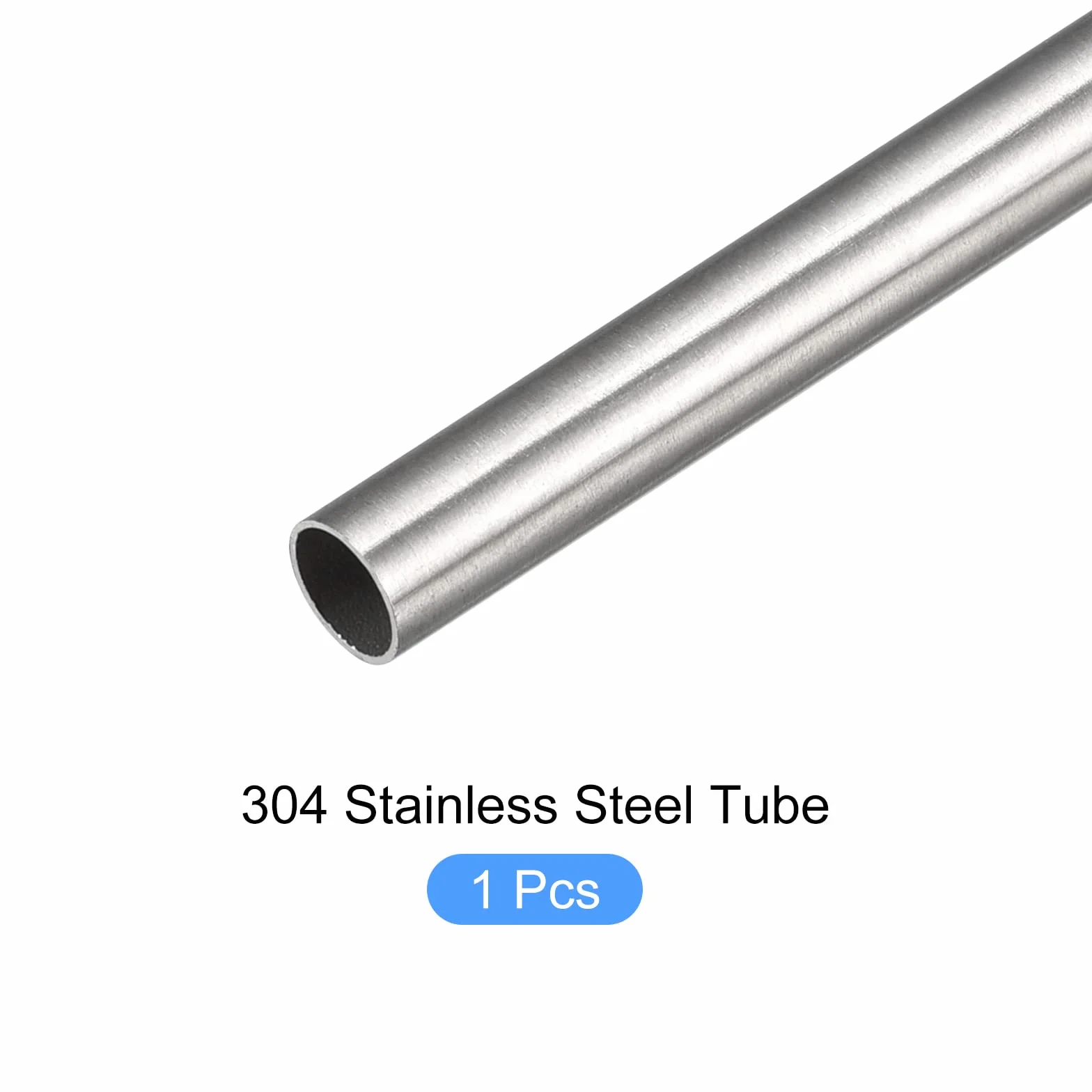 METALLIXITY Rura ze stali nierdzewnej 304 (12 mm AD x 0,5 mm gł. x 300 mm dł.), prosta rura – do tekstyliów domowych, maszyn