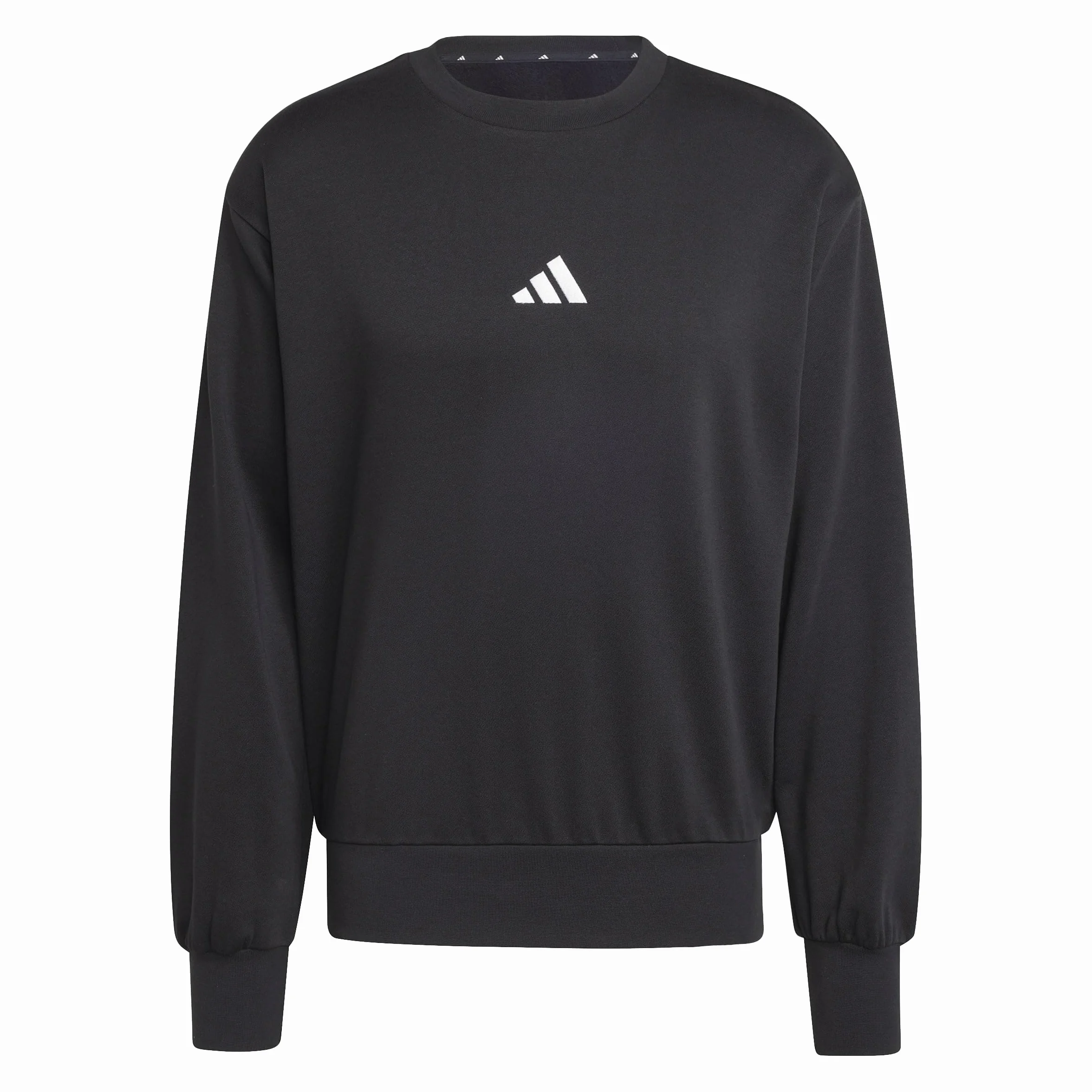 adidas Mężczyźni ESSENTIALS FEELCOZY FLEECE SWEATSHIRT black white L