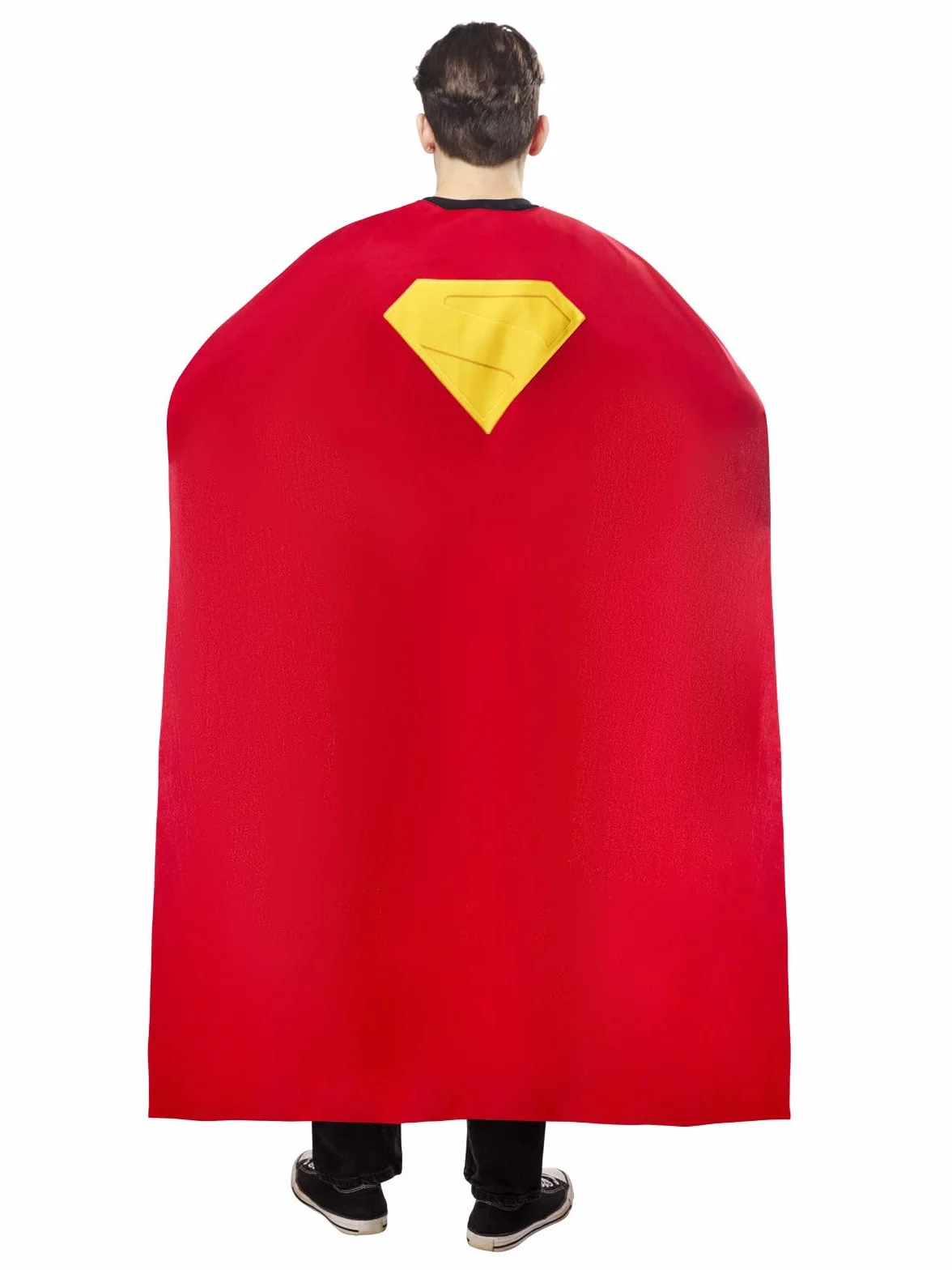Rubies Oficjalna peleryna DC Superman, fantazyjna sukienka dla dorosłych superbohaterów, jeden rozmiar S-XL