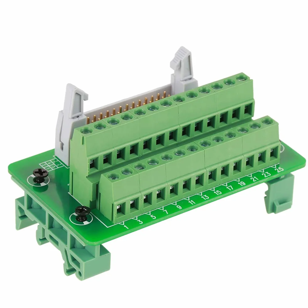 26-pinowe Złącze Idc Breakout Idc 26-pinowa Tabliczka Zaciskowa Idc26P Szyna Din 26Pin 5Mm moduł Interfejsu do Montażu Złącze Męskie Tabliczka Zaciskowa