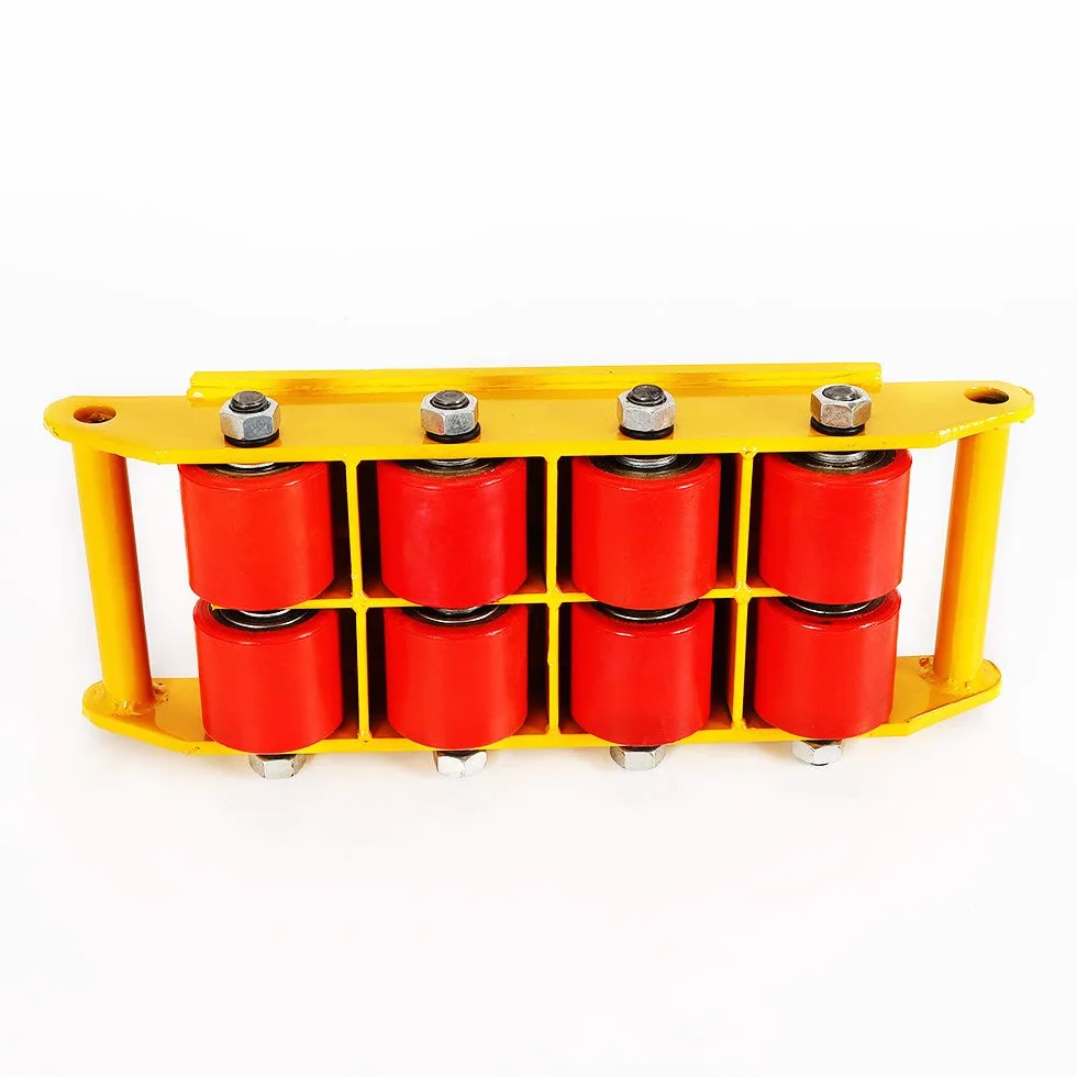 Rolka do dużych obciążeń, żółta, przemysłowa, 12 ton, rolki transportowe, rolki przemysłowe, rolki pancerne, obracanie o 360°, 12T/26.400 lbs