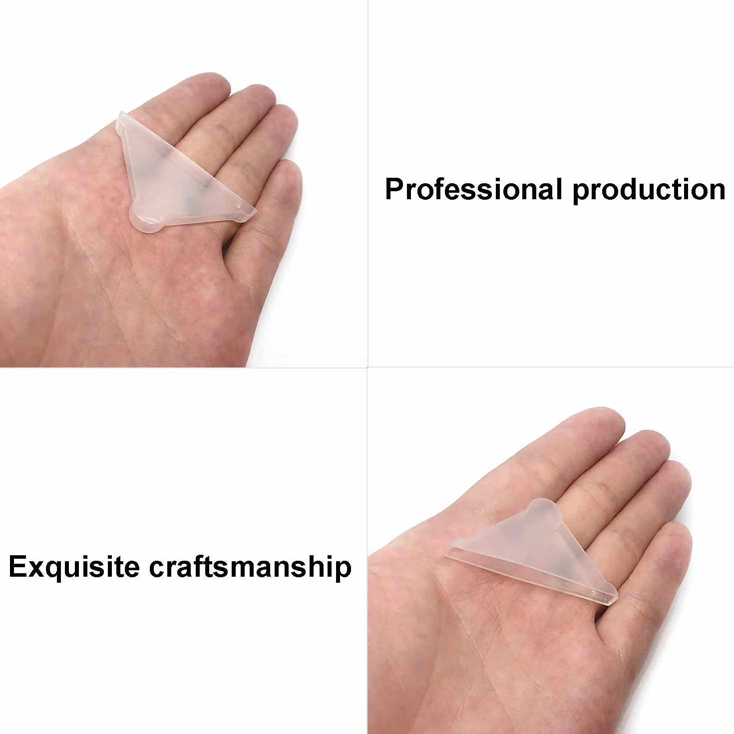 YouU Ochrona narożników - 20 szt. Shape trójkątny szklany stół na płytki, kamienie, ramki na zdjęcia, okna, lustro, poduszki ochronne narożne (6 mm x 50 mm) (5 mm x 50 mm)