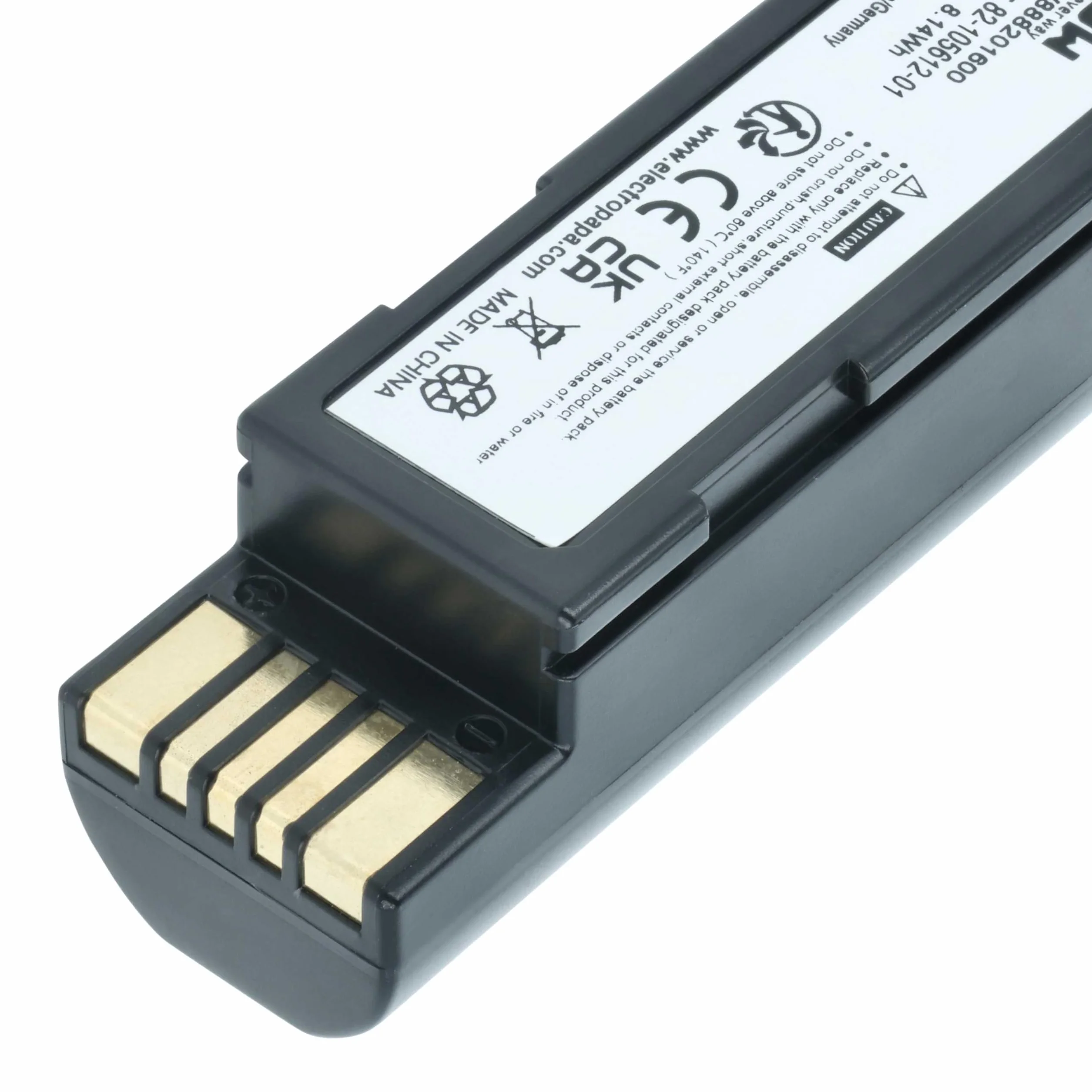 vhbw Bateria zamienna do Zebra 82-166537-01, BTRY-36IAB0E-00 do skanera kodów kreskowych POS (2200 mAh, 3,7 V, litowo-jonowa)
