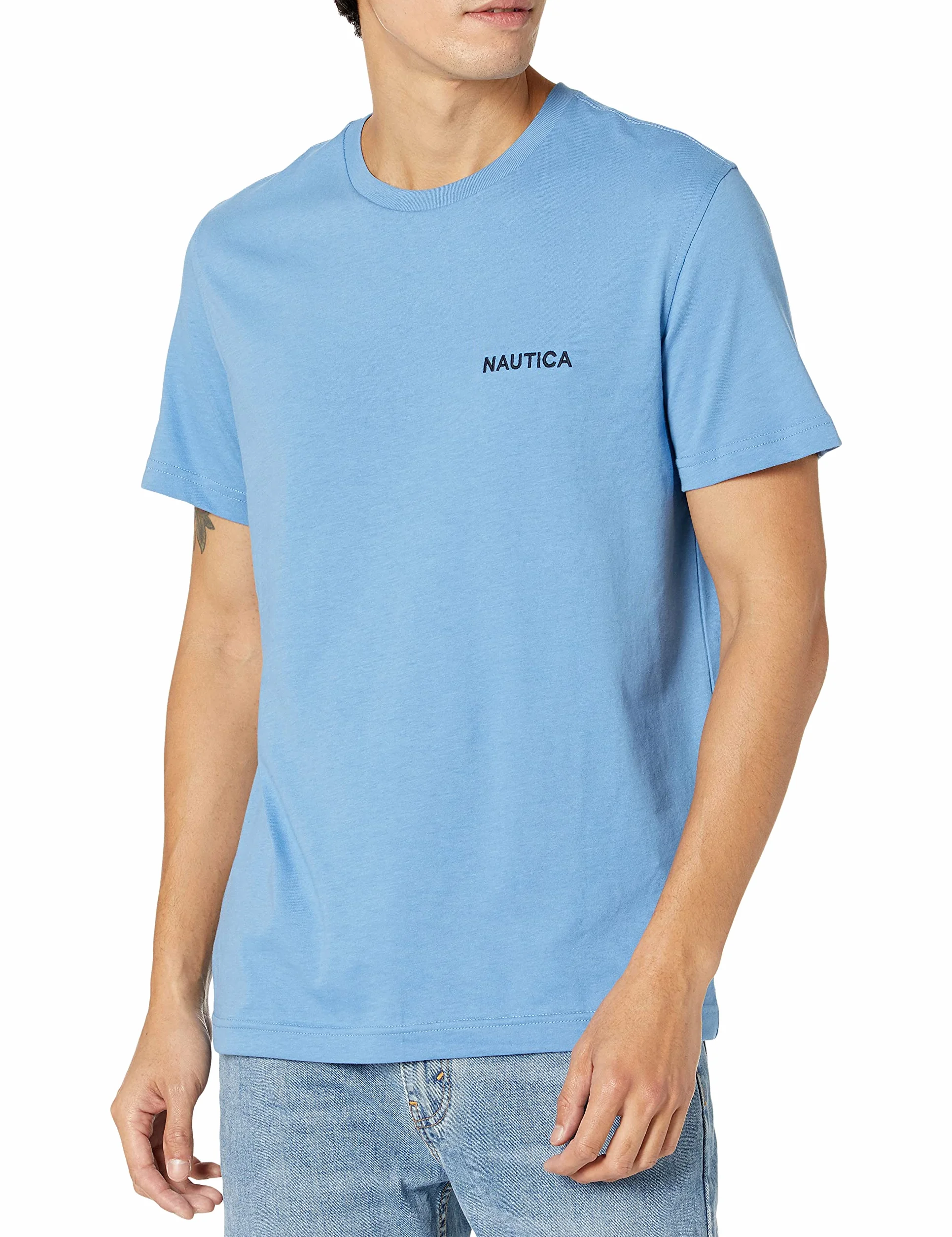 Nautica Koszulka Mężczyźni Short Sleeve Solid Crew Neck T-Shirt