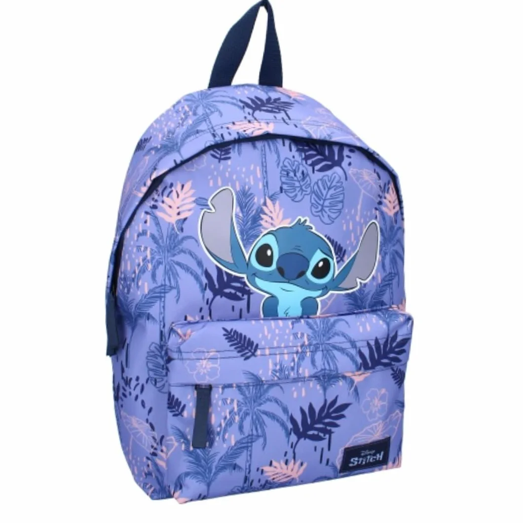 mybagstory - Plecak - Stitch - Disney - Fioletowy - Dzieci - Szkoła - Szkoła Podstawowa - Przedszkole - Przedszkole - Tornister dziewczęcy - Rozmiar 37 cm - Regulowane ramiączka - Pomysł na prezent,
