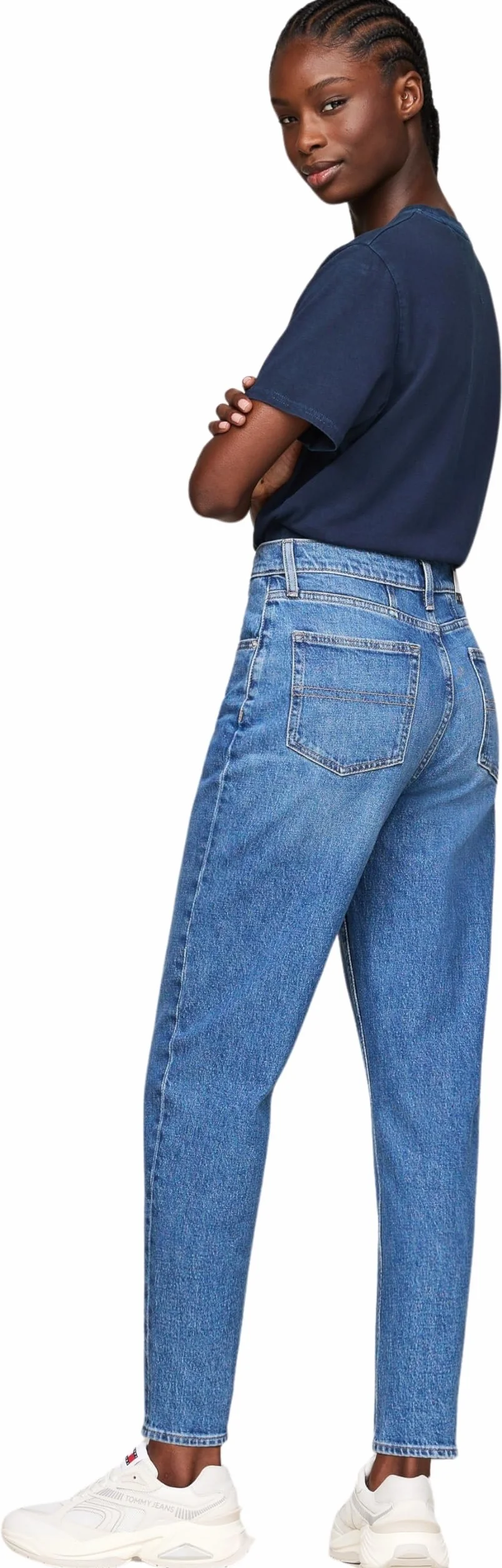 Tommy Jeans Mom Jean Uh Tpr Ch0130 Dw0dw19245 - Stożkowy Kobiety