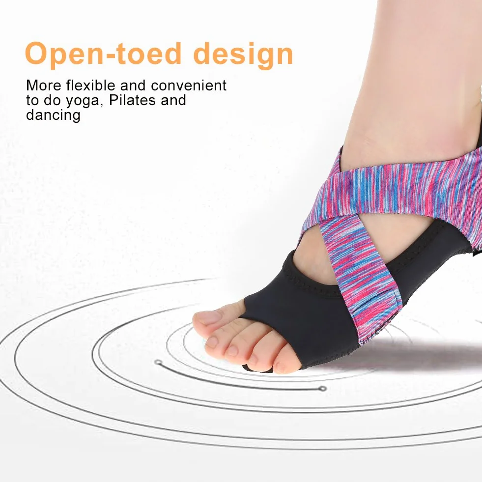 Buty Jogi, Kobiety Pilates Barre Buty Miękki Taniec Taniec Fioletowy z antypoślizgową podeszwą do Tańca Pilates