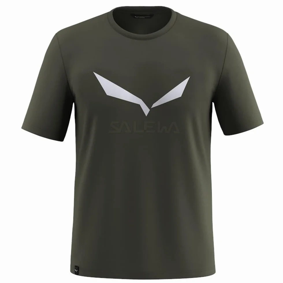 Salewa Solidlogo Dry T-Shirt M, Dark Olive, XL