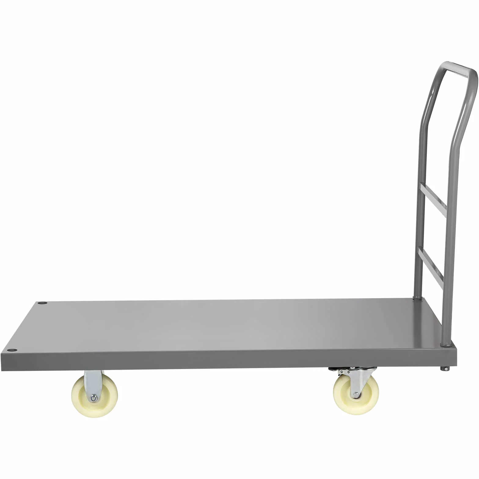 VEVOR Wózek platformowy 907 kg, wózek transportowy, średnica rolki 125 mm, powierzchnia ładunkowa 1200 x 610 mm, wózek ciężarowy, składany, wózek z powłoką antypoślizgową, metalowy wózek transportowy