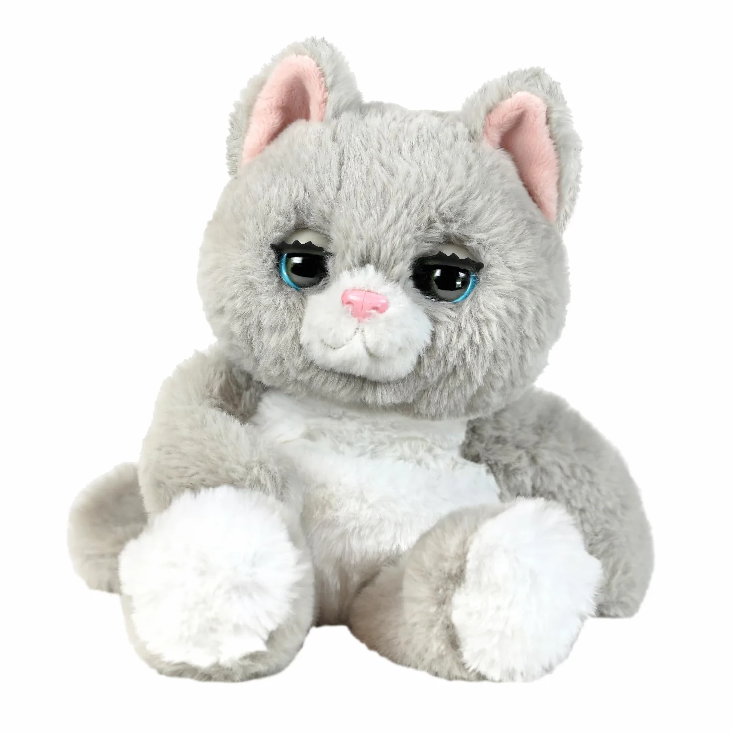 My Fuzzy Friends - Winks Śpiący Kot, interaktywna zabawka dla zwierząt, śpiący kot, reakcje i dźwięki, miękkie, miękkie i elastyczne, dla dzieci od 4 lat, słynny (MYE00111)